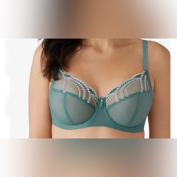 Wacoal Other - Wacoal 42D Evocative Edge Full Figure Bra Underwire Semi Sheer 855304‎ NWT
